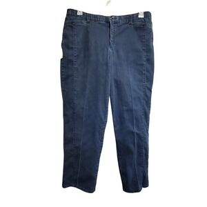 Khakis & Company Easy‎ Waist Dark Wash Denim Pants Size 16 Bootcut